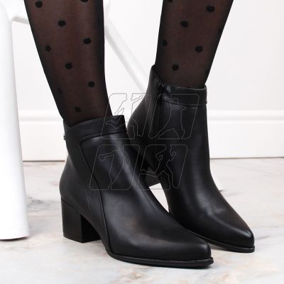 4. Sergio Leone W SK420B insulated high-heeled ankle boots, black