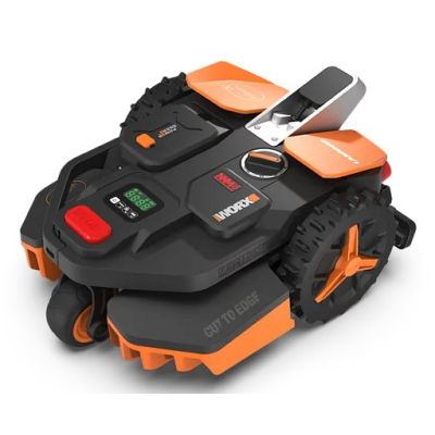 6. WORX Vision AI S250 Robot Lawn Mower Battery Black, Orange, Red, Silver