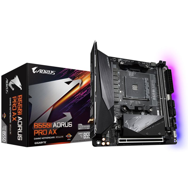 6. Gigabyte B550I AORUS PRO AX motherboard AMD B550 AM4 socket Mini-ITX