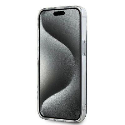 5. DKNY IML Checkered Mono Pattern case for iPhone 15 / 14 / 13 - black