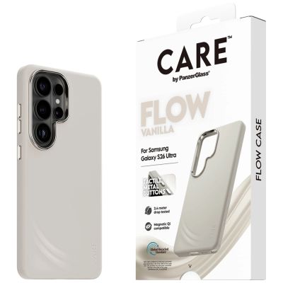 5. CARE by PanzerGlass Flow Vanilla Qi Case for Samsung Galaxy S26 - Beige