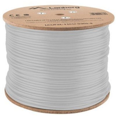 5. LANBERG UFTP CABLE CAT 6A 305M CU LSZH WIRE GRAY CPR+FLUKE PASSED