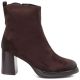 2. Women’s Chocolate Brown Heeled Platform Ankle Boots Potocki SZ12844