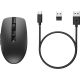 HP 710 Rechargeable Silent Mouse Black wireless with battery black 6E6F2AA