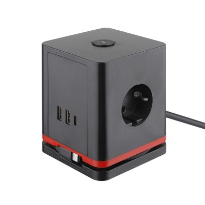 Olympia Steckdosenwürfel IOIO SW 1000, black