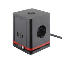 Olympia Steckdosenwürfel IOIO SW 1000, black