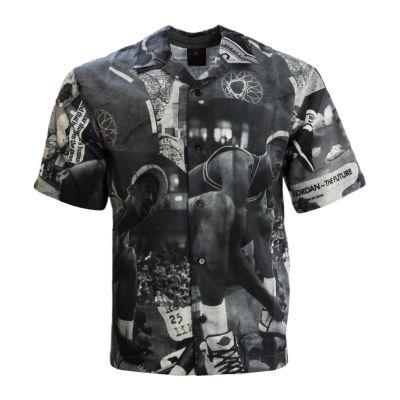 Men's Air Jordan Essentials Printed Camp Top - FV7311-133