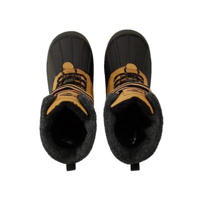 3. Lee Cooper children's winter boots, brown insulated snow boots with Velcro