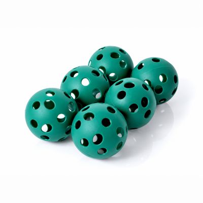5. Vinex VPPB-S70S6 G floorball balls - set of 6 pcs. HS-TNK-000009127