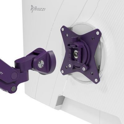 6. Arozzi AZ-ALZARE-NEO-PP Monitor Holder/Stand Desk Purple