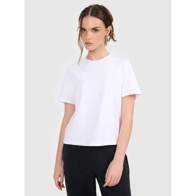 Women's regular plain T-shirt 4F 4FRAW25TTSHF3625-10S
