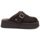 6. Women's leather insulated flip-flops on a chocolate platform Big Star UU274697