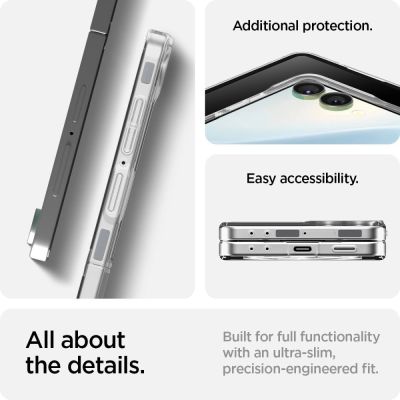 19. Spigen AirSkin Mag MagSafe Case for Samsung Galaxy Z Flip 7 - Clear and White