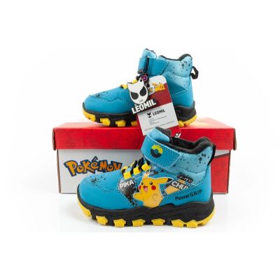 10. Leomil Pokemon children's winter ankle boots, insulated, waterproof, blue