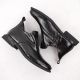 7. Women’s black crocodile-effect patent leather ankle boots with decorative detail, Filippo DBT6425