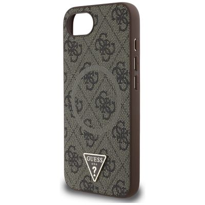 6. Guess 4G Ring Triangle Logo MagSafe iPhone 16e Case - Brown