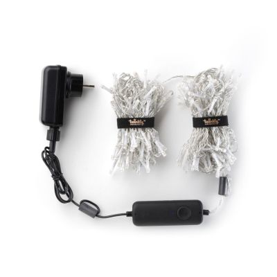 10. Smart Twinkly LED Icicle Lights 190 RGB 5 x 0.7 m