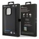 8. BMW Leather Carbon case for iPhone 15 Pro Max - black