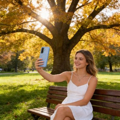 4. Tech-Protect Magmat MagSafe Case for Samsung Galaxy A57 5G - Matte Blue