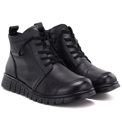 4. Comfortable black women's leather ankle boots T.Sokolski OL67-1