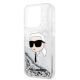 6. Karl Lagerfeld KLHCP14LLNKHCH iPhone 14 Pro 6.1" silver/silver hardcase Glitter Karl Head