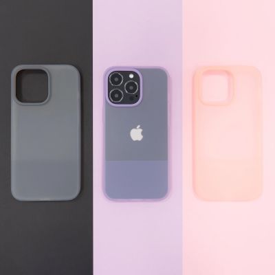 9. Kingxbar Plain Series case cover for iPhone 13 Pro Max silicone cover purple