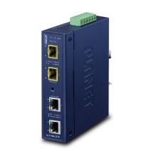 PLANET Industrial 2-Port Network Converter Blue