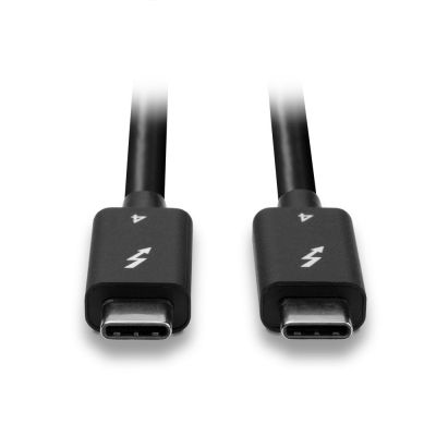 4. Lindy 31120 Thunderbolt Cable 1m 40Gbps Black