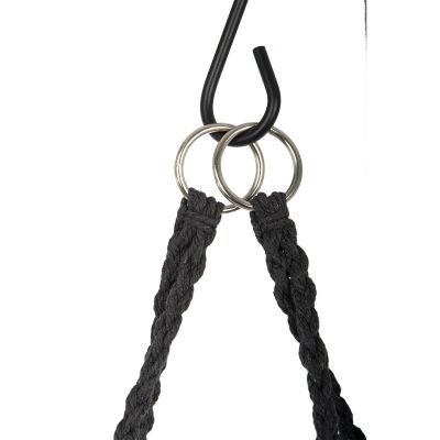 20. OPENWORK HAMMOCK HANGING CHAIR STORK'S NEST 80x60CM DARK GREY