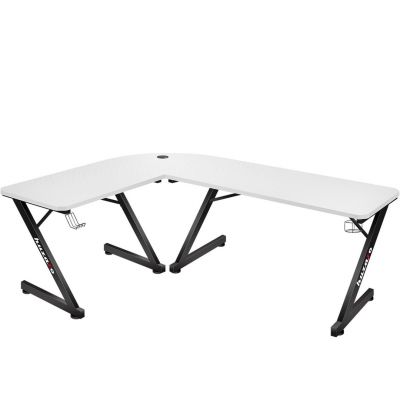 3. Huzaro Hero 7.0 White Gaming Desk