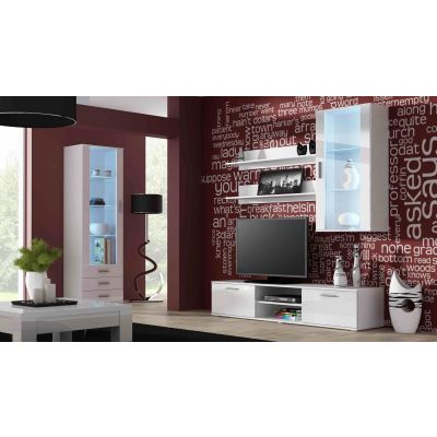 6. TV cabinet SOHO 180 white/gloss white