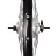 15. 28 INCH FRONT WHEEL WITH SHIMANO HUB BLACK RIM