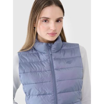 4. Women's down vest with synthetic filling 4F 4FWSS25TVJAF284-32S