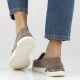 6. Women's beige leather platform loafers Filippo DP7528
