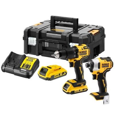 DeWalt 18V Combo Kit DCD709+DCF809 2x2.0Ah DCK2062D2T