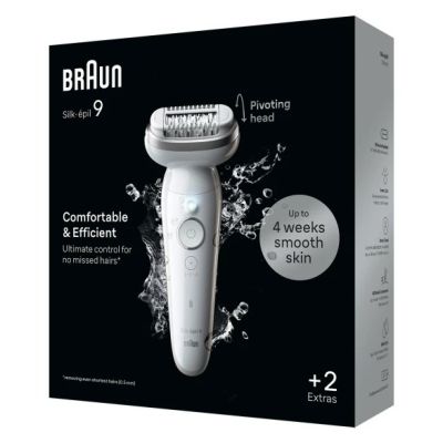 2. BRAUN Silk-epil 9-011 3D IPL Epilator, Wet and Dry, White, Gold