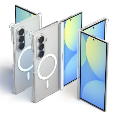 5. Spigen AirSkin Zero MagFit MagSafe Case for Samsung Galaxy Z Fold 8 Ultra - Clear and White