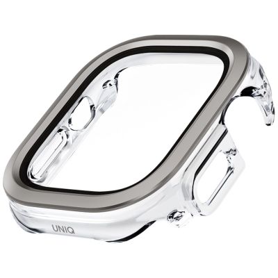 3. Uniq Voute case with tempered glass for Apple Watch Ultra 49 mm - silver