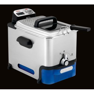 4. Tefal FR8040 deep fryer, capacity 3.5l, Schwarz color, stainless steel, power 2300W, dimensions 34.8 cm x 46.4 cm