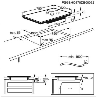 5. ELECTROLUX EIV83443BW induction hob
