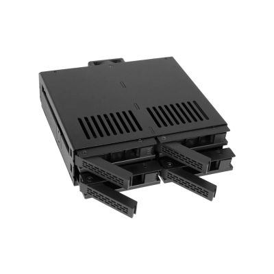 Icy Dock MB324SP-B, 0 TB, Serial ATA, Serial ATA II, Serial ATA III, Serial Attached SCSI (SAS), 440g, Desktop