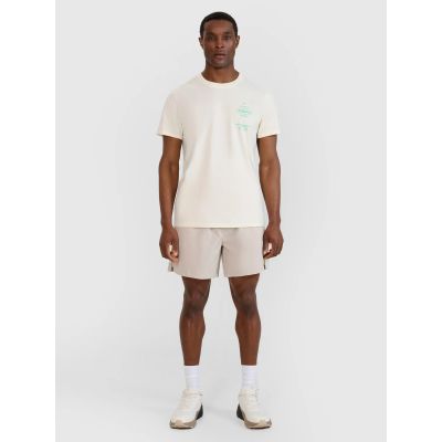 3. Men's regular printed T-shirt 4F 4FRSS25TTSHM2688-11S