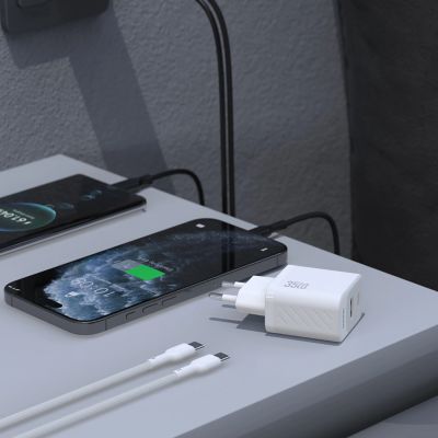 4. Dudao A27 Max 35W GaN Wall Charger - White
