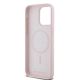 7. Karl Lagerfeld Silicone Karl&Choupette Ring MagSafe Case for iPhone 15 Pro Max - Pink