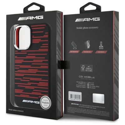 8. AMG Silicone Graphics MagSafe case for iPhone 16 - black
