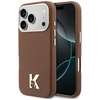 Karl Lagerfeld Karl Head Logo MagSafe Case for iPhone 17 Pro - Brown