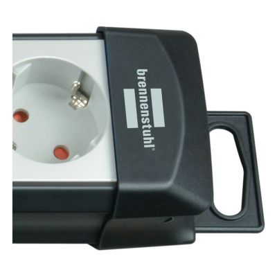 12. Brennenstuhl 1951560101 5 m power strip 6 x network sockets Indoor Black, Gray