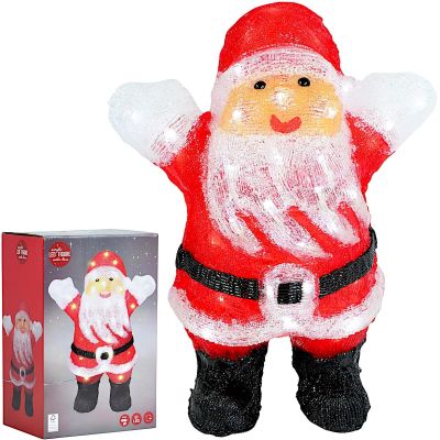 DECORATIVE FIGURINE SANTA CLAUS 50 LEDS HEIGHT: 40 CM ACRYLIC