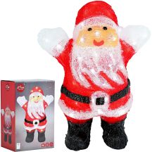 DECORATIVE FIGURINE SANTA CLAUS 50 LEDS HEIGHT: 40 CM ACRYLIC