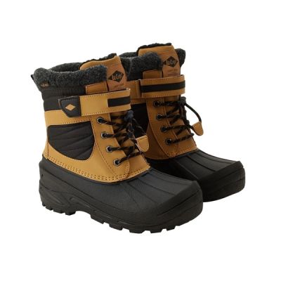 5. Lee Cooper children's winter boots, brown insulated snow boots with Velcro